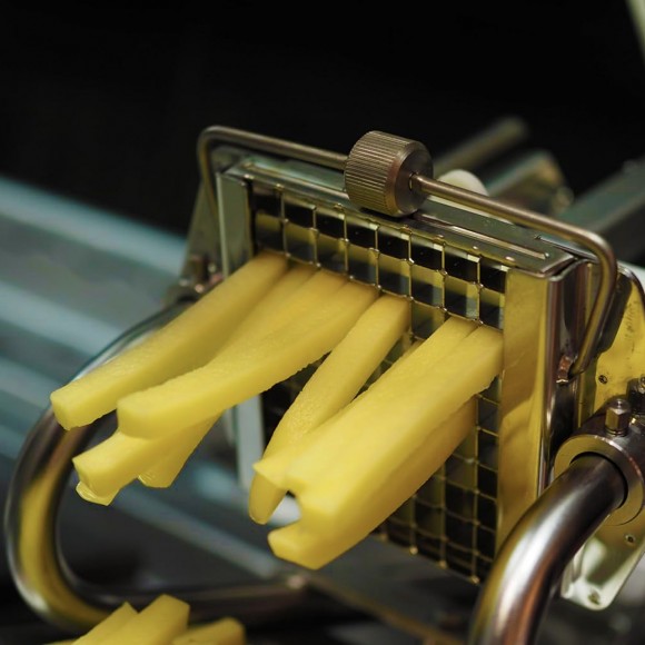 Резачка за пържени картофи - Хром + нож 10мм Резачка за пържени картофи - Хром + нож 10мм